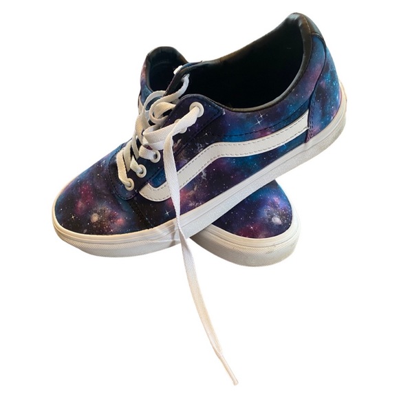 VANS women’s Cosmos Blue Galaxy size 8.5 Outer Space Nebula - Picture 4 of 4